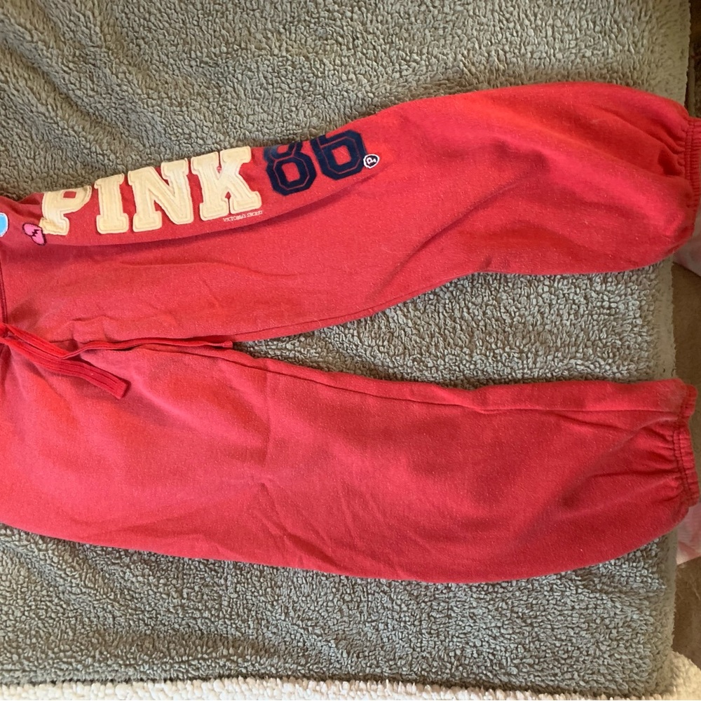 Original pink embroidered sweats   Really cute XS